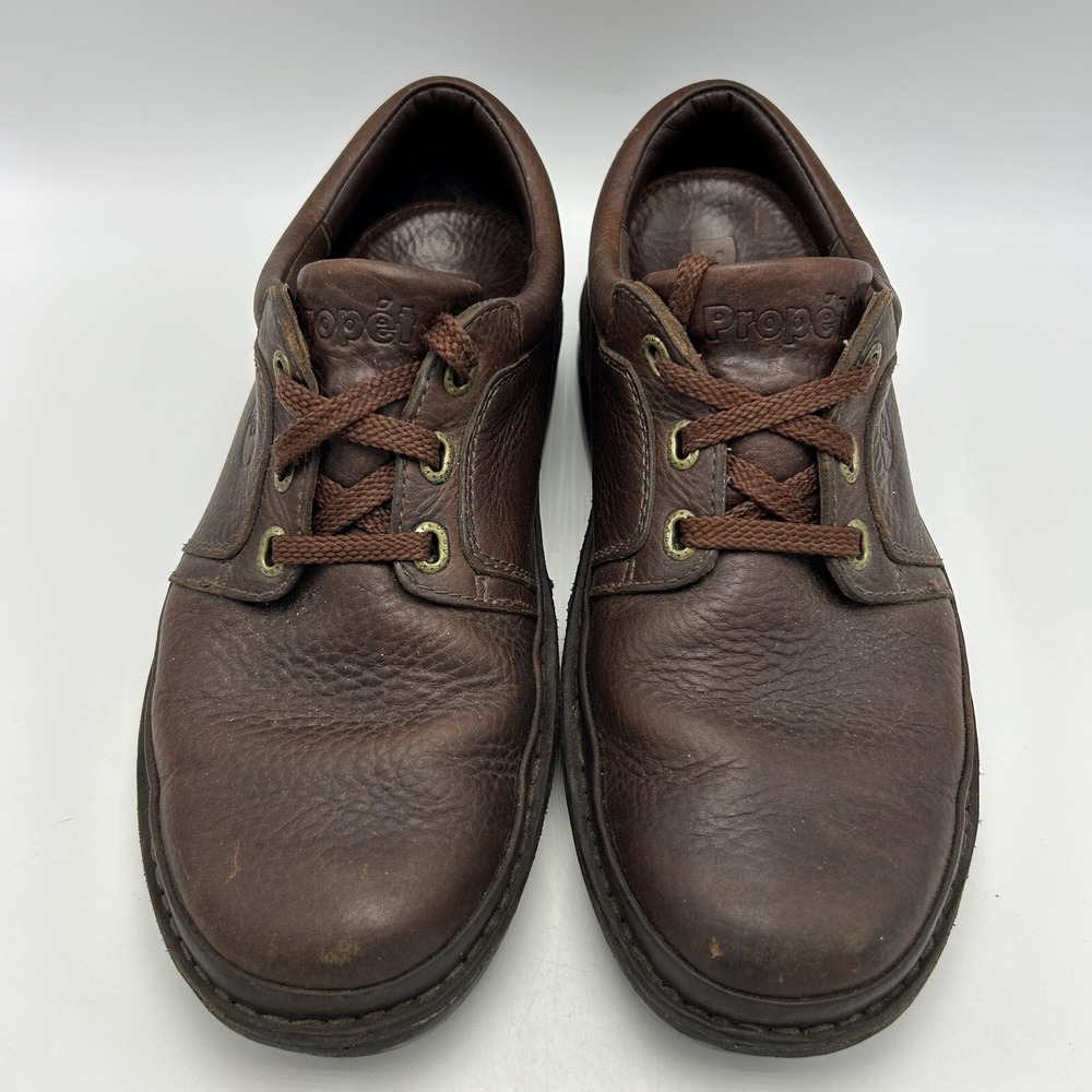 Propet Villager Shoe Mens 10 X (3E) Orthopedic Lace-Up Brown Leather M4070